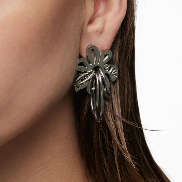 Anti-War Flower Earrings - Image 3
