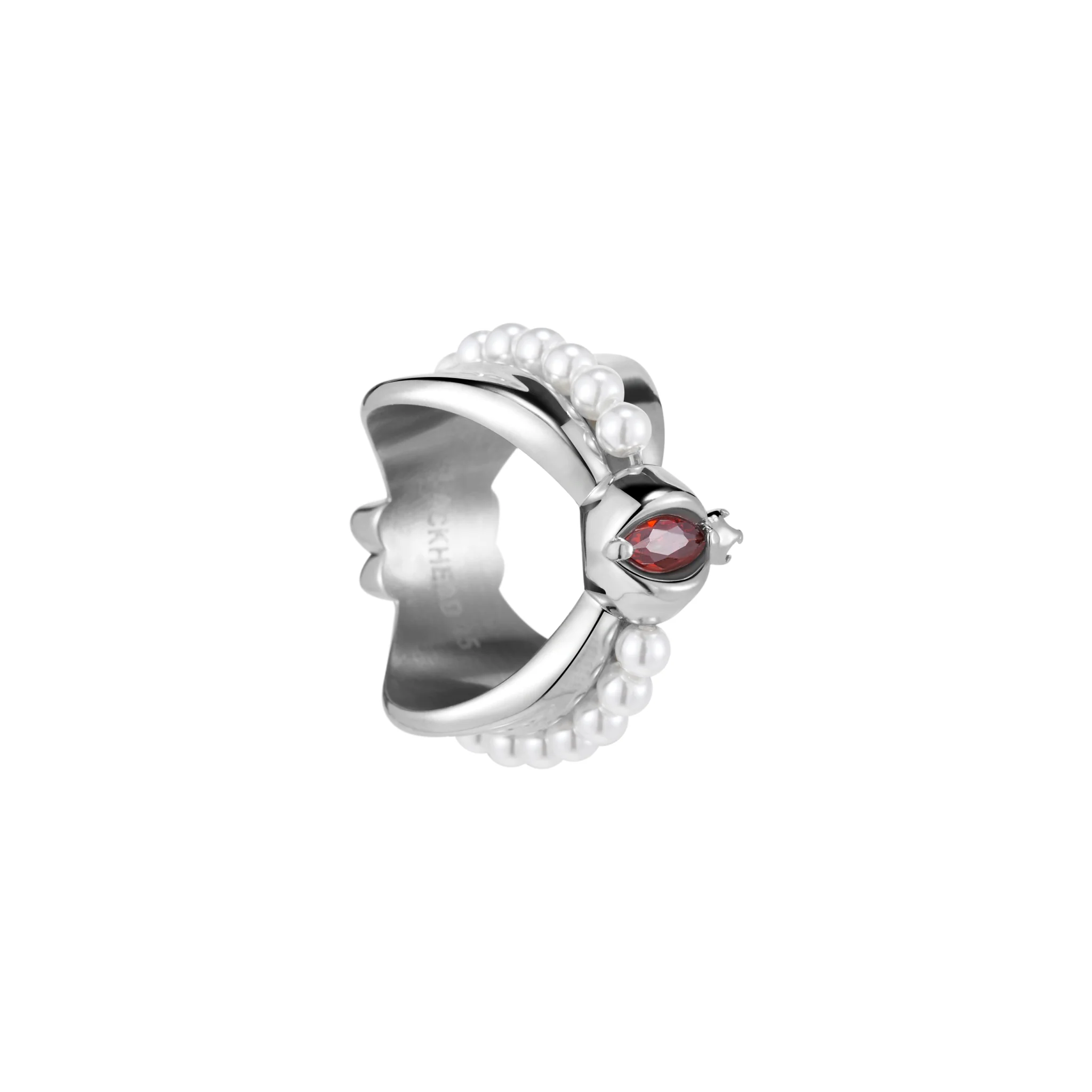 Bad Pomegranate Beaded Bow Ring - Image 5
