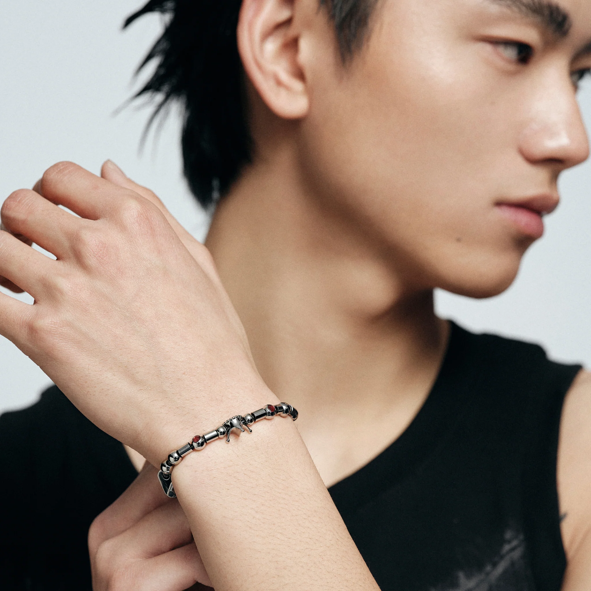 Bad Pomegranate Crown Cuff Bracelet - Image 2