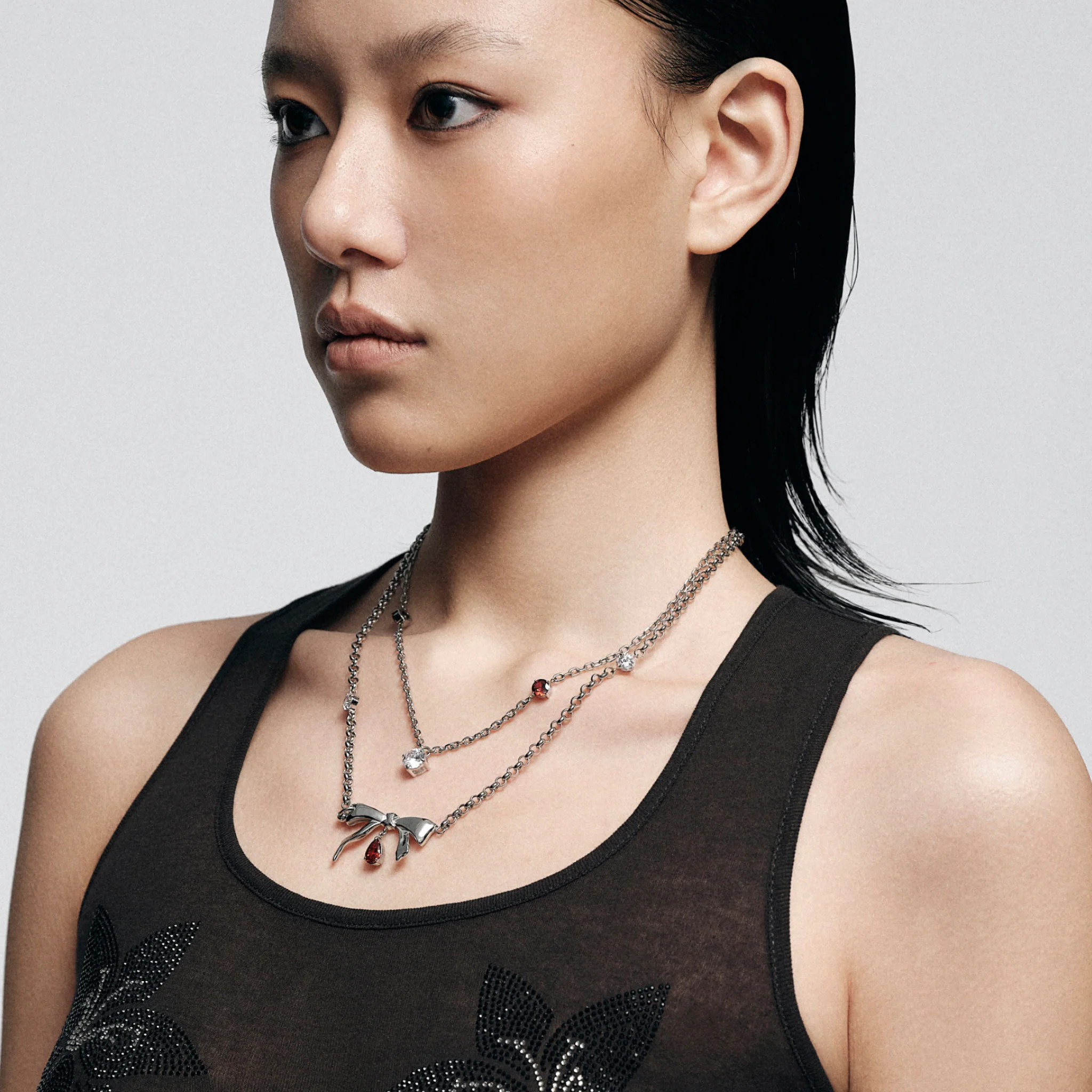 Bad Pomegranate Seed Bow Necklace - Image 3