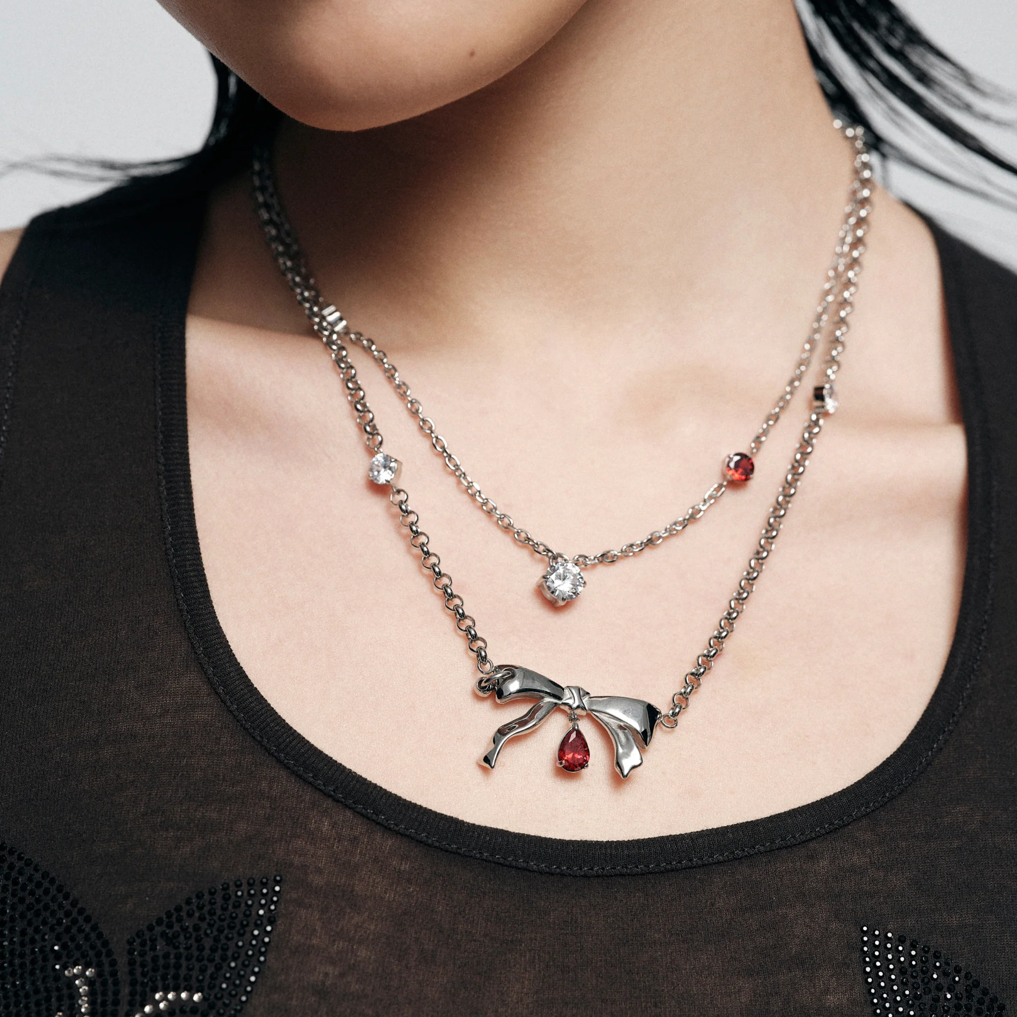 Bad Pomegranate Seed Bow Necklace - Image 6