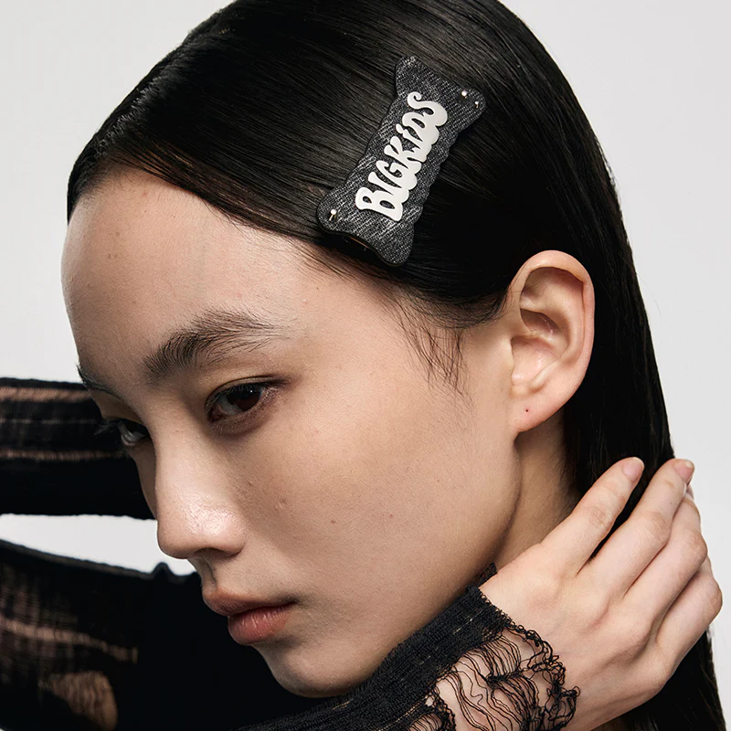 BIG KIDS Graffiti Denim Hair Clip - Image 3