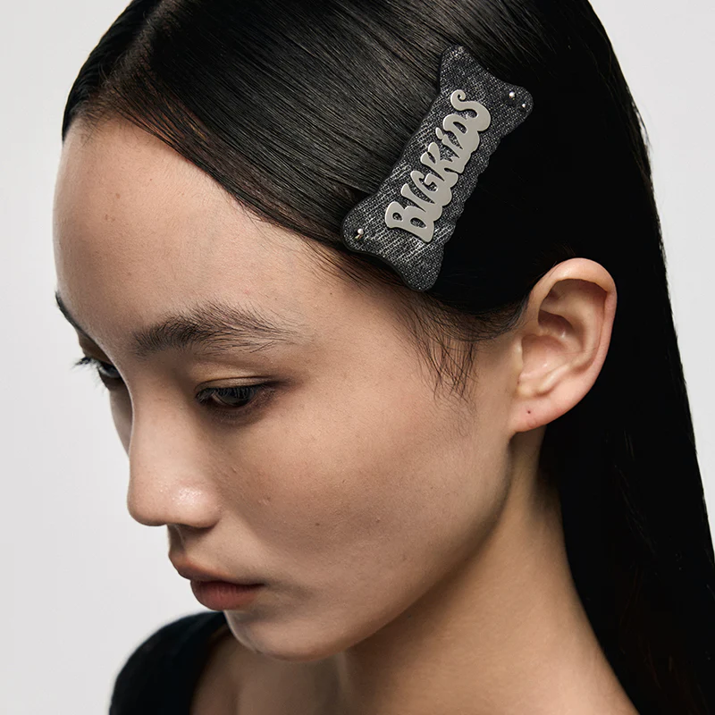 BIG KIDS Graffiti Denim Hair Clip - Image 4