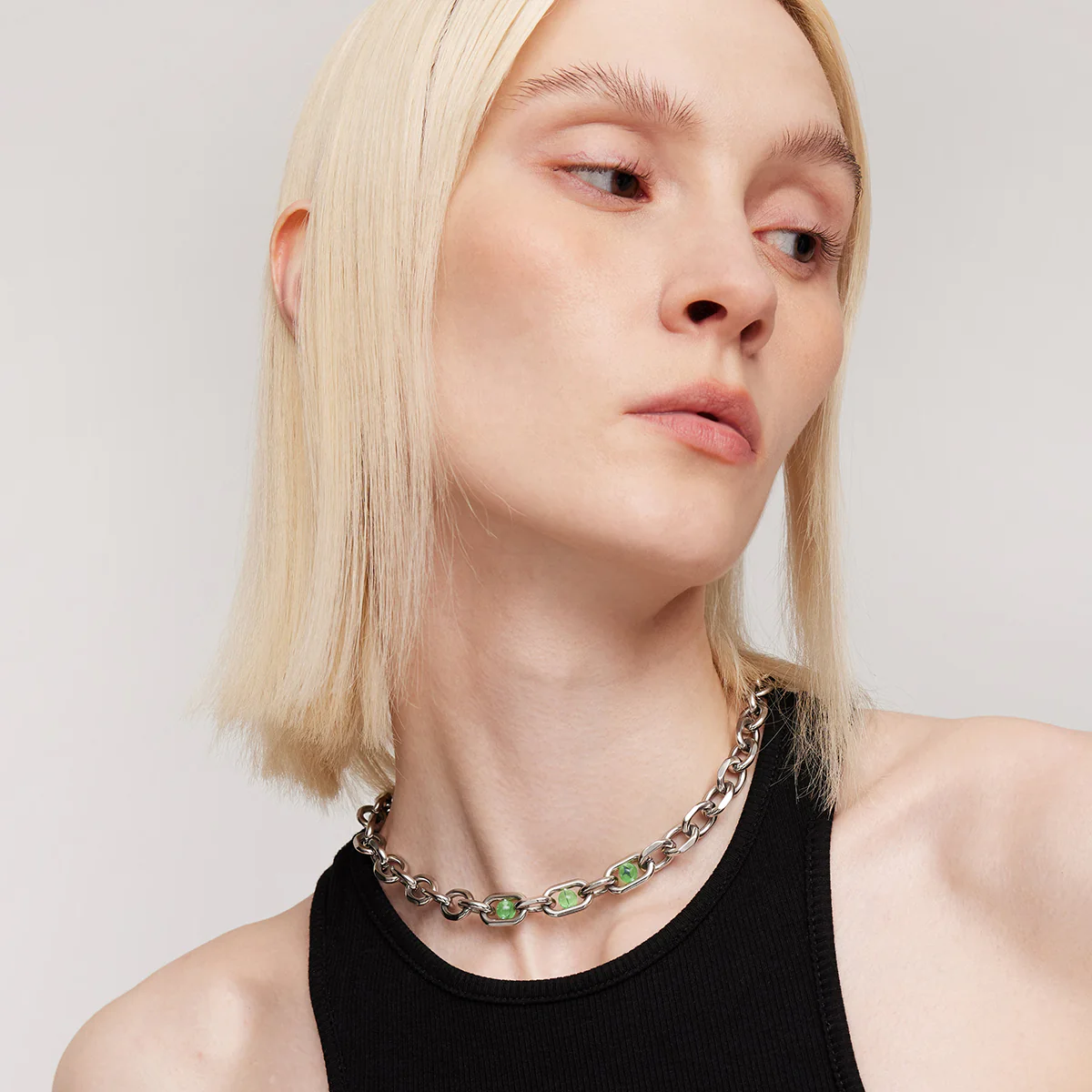 BLACK GLOVES MAGIC CRYSTAL BALL NECKLACE - Image 5