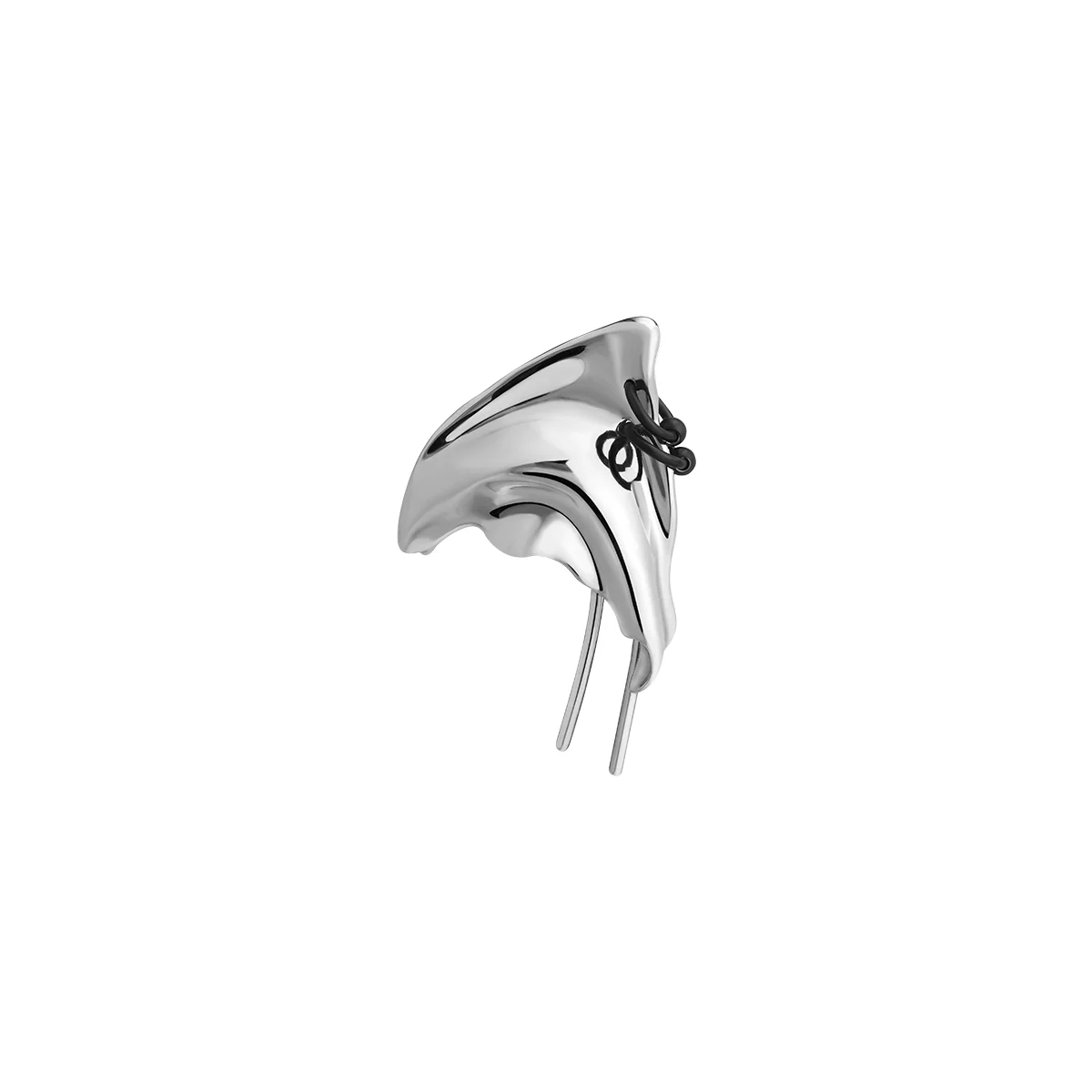 Black Gloves Witch Cat Elf Earhook - Image 3