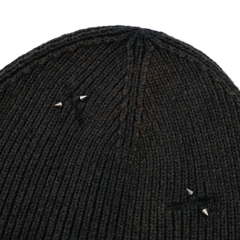 Black Letter Embroidery Beanie - Image 6