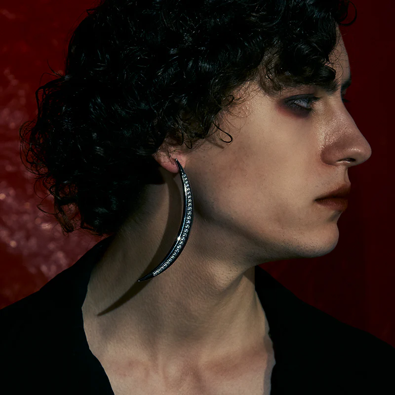 Blood Demon Crescent Earring - Image 4