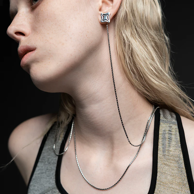 The Seven Deadly Sins-Wrath Stud Earrings & Necklace Set - Image 3