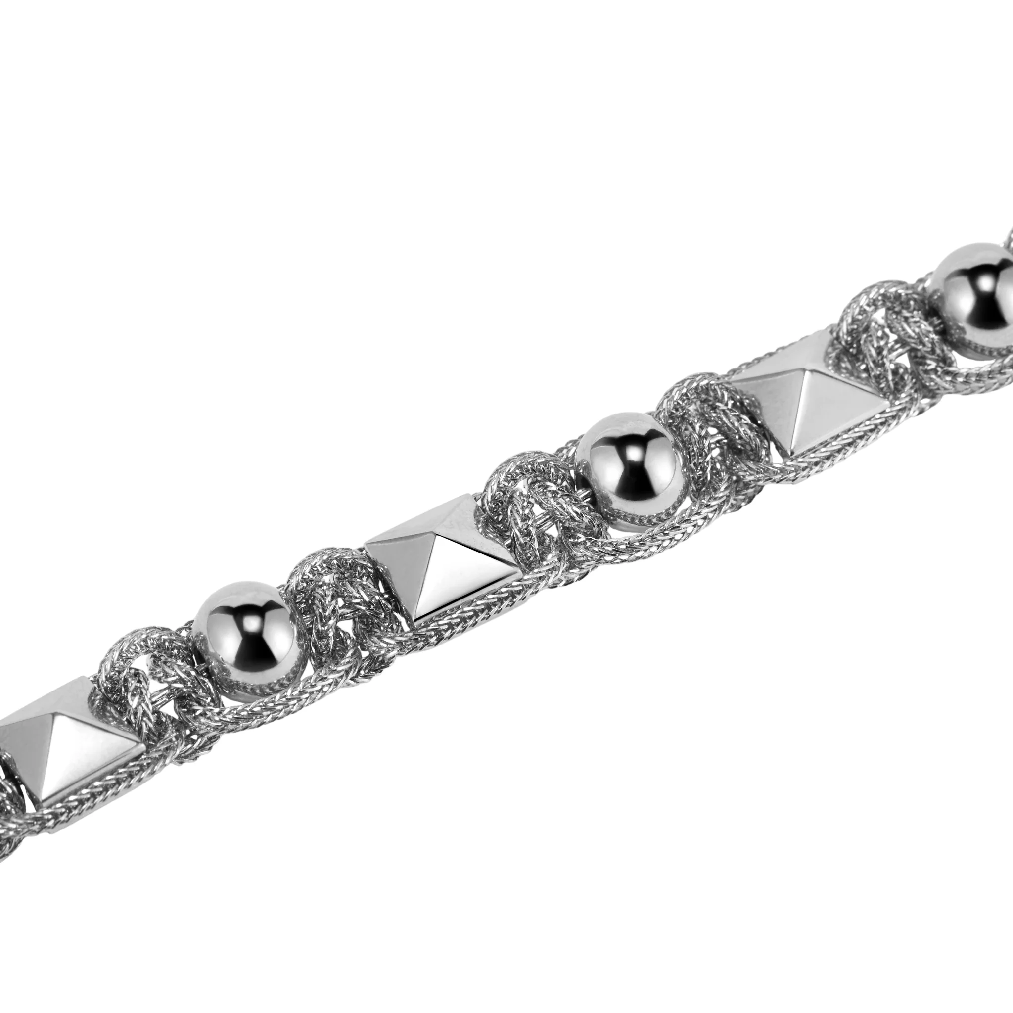 Braided Chain Stud Bracelet - Image 5