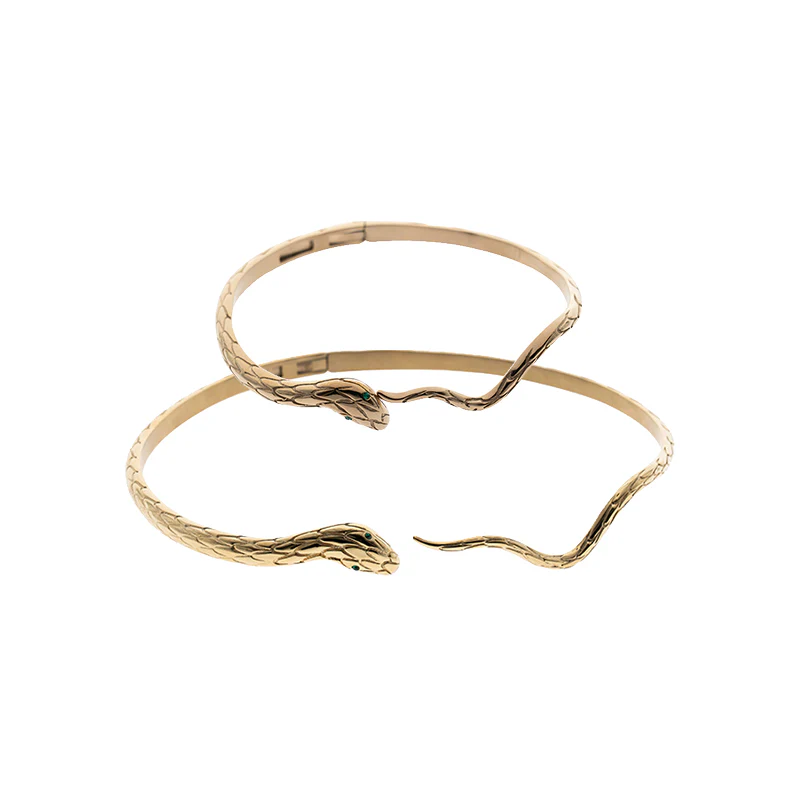Bundle Sale Empty Town Snake Neck Ring Bangle Set - Image 4