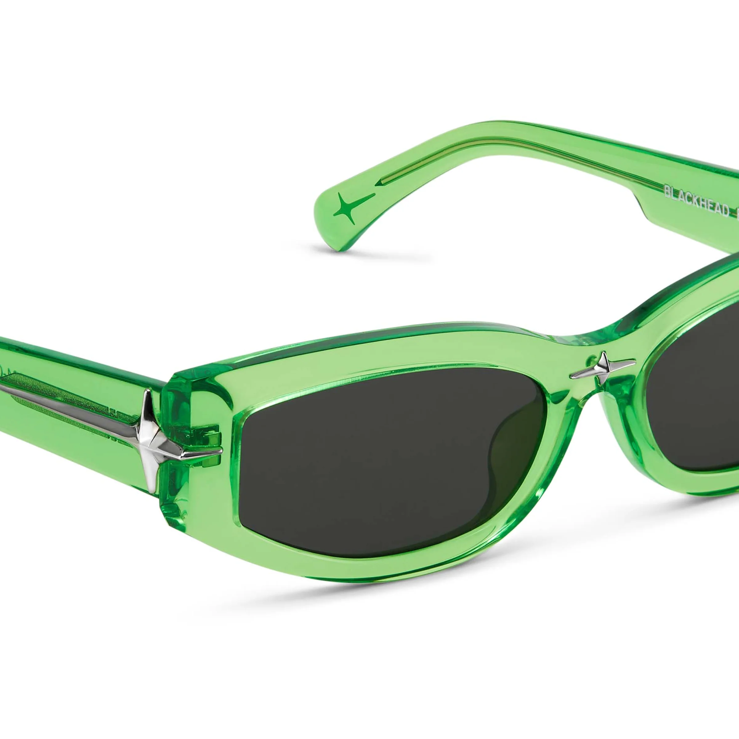 Cat-Eye Starburst Sunglasses (Green) - Image 2