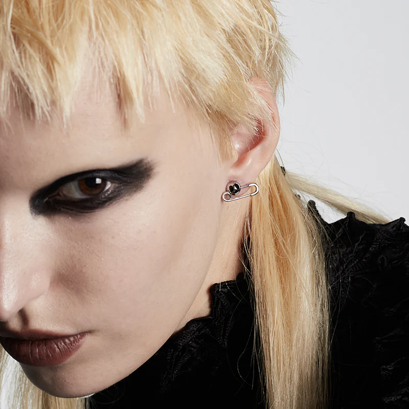 Chaos Edits Ghost Face Pin Earrings - Image 3