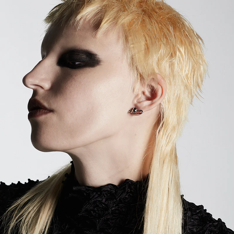 Chaos Edits Ghost Face Pin Earrings - Image 4