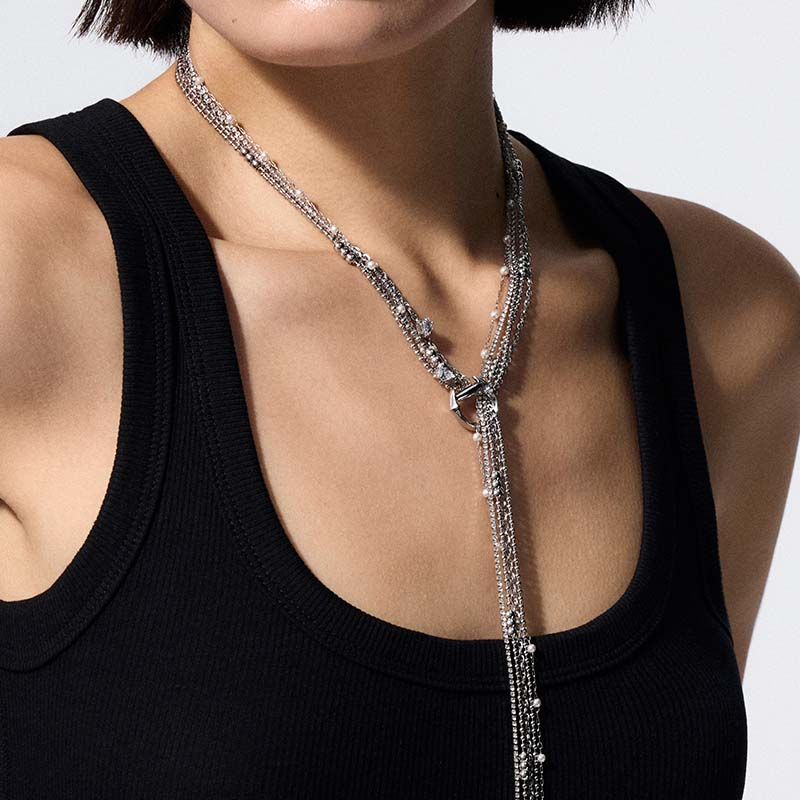 Crescent Knight Beaded Necklace - Image 4