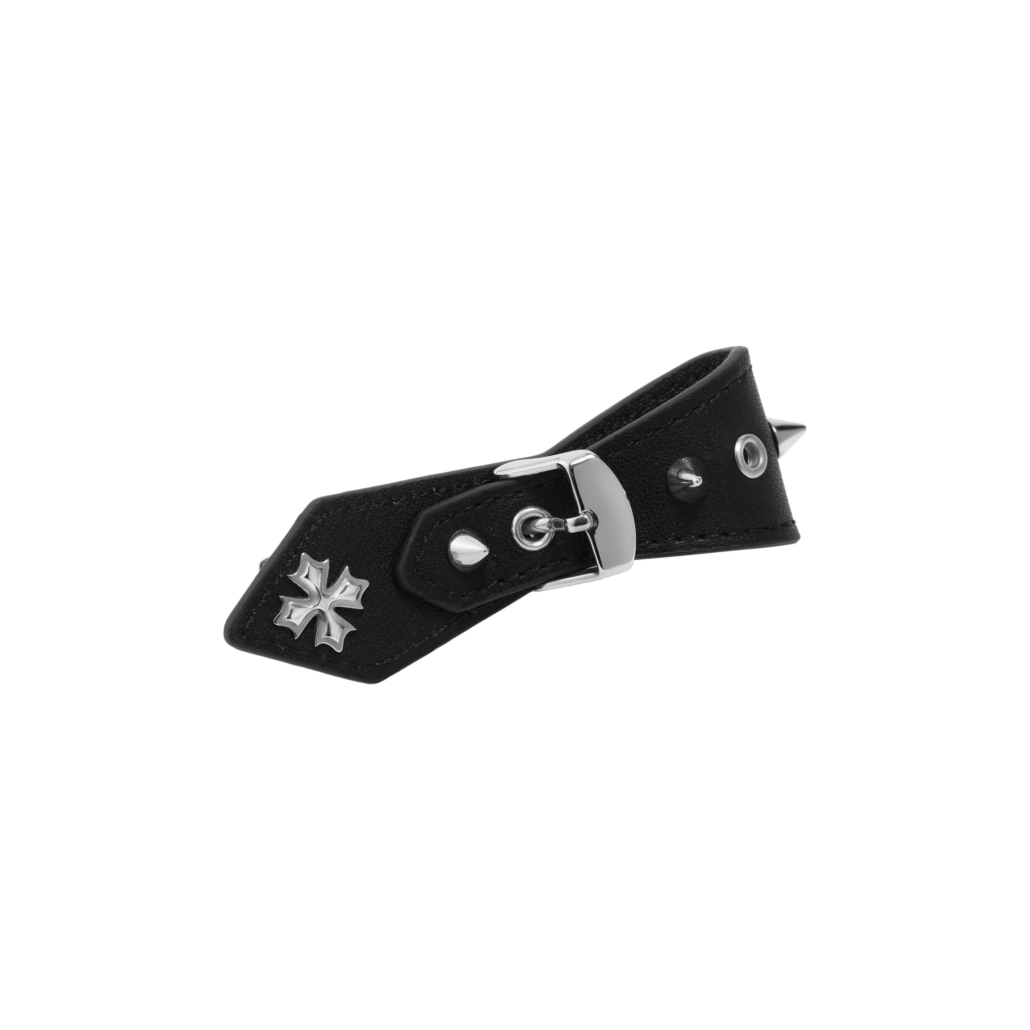 Crossflower Leather Tie Hair Clip - Image 5
