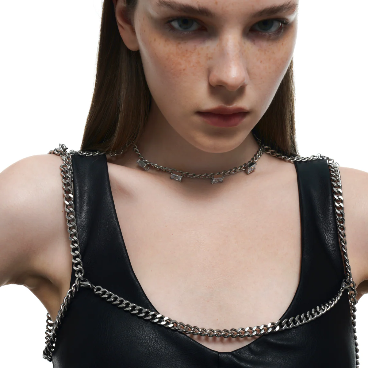 Crystal Decorated Choker & Body Chain - Image 7