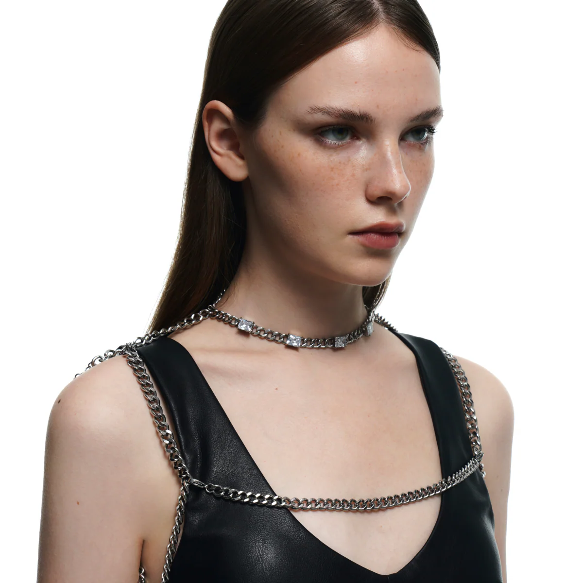 Crystal Decorated Choker & Body Chain - Image 8