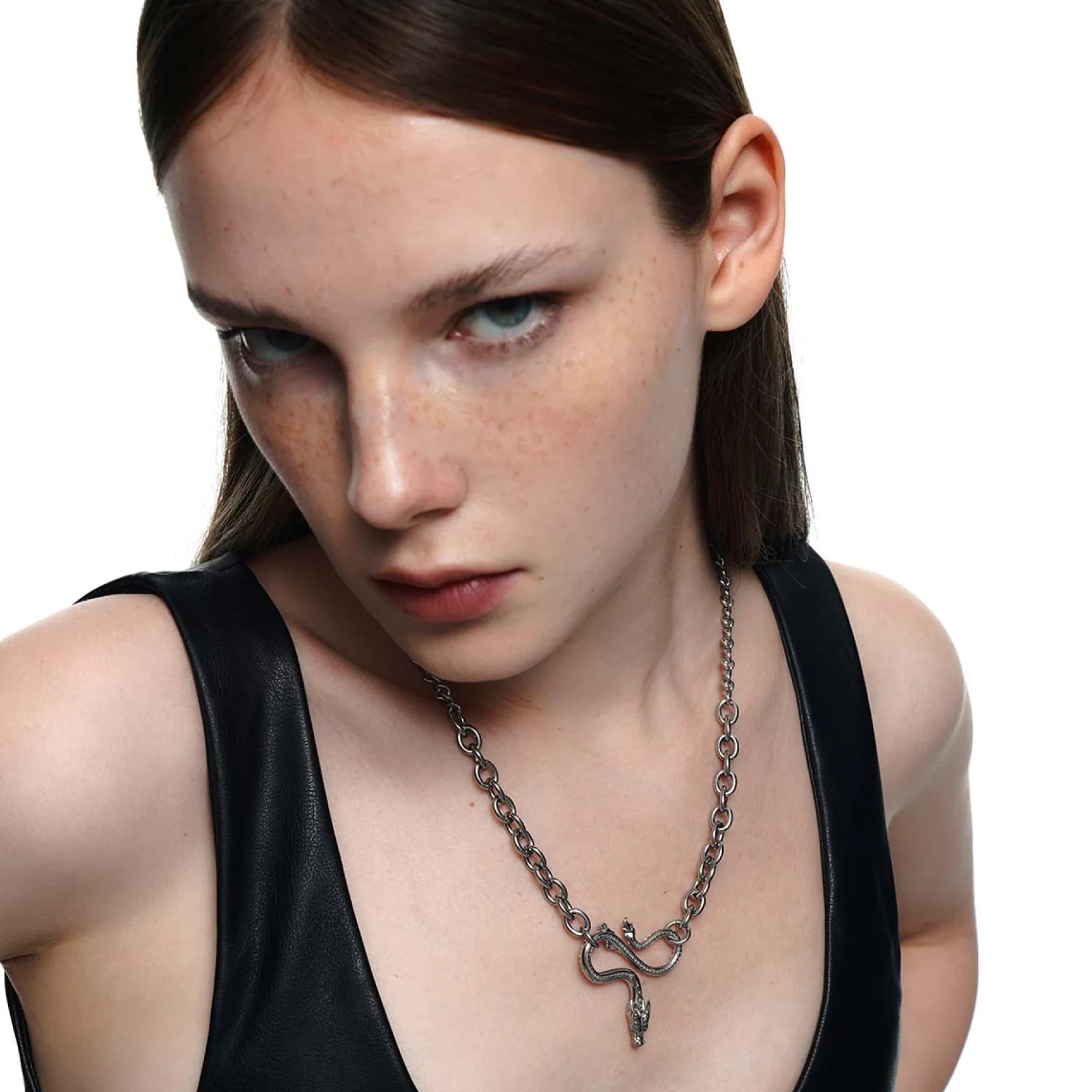Descending Dragon Pendant Necklace - Image 5