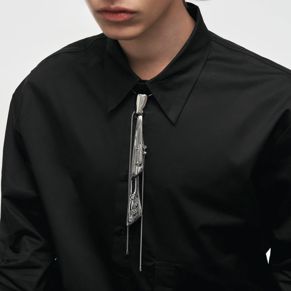 Devil Tie Adjustable Metal Necklace - Image 3