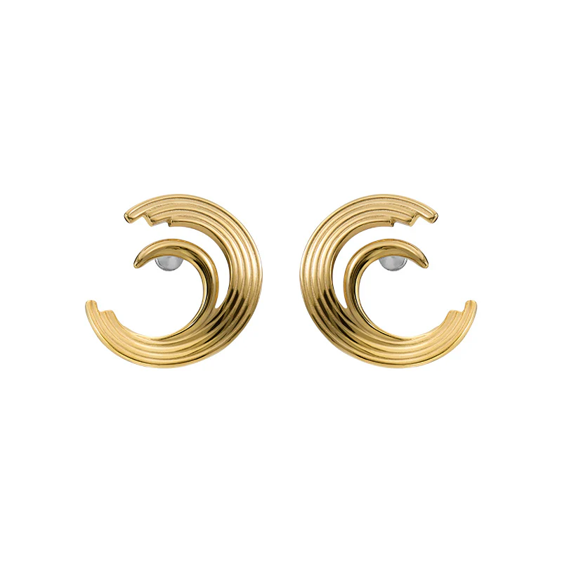 Distorted Bone Record Earrings - Image 3