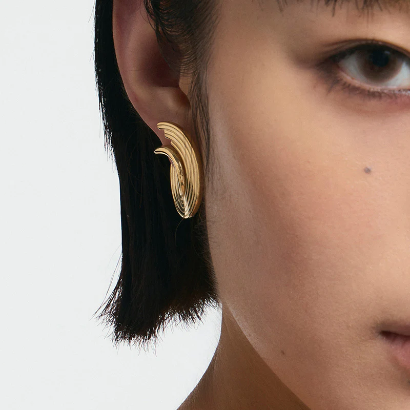 Distorted Bone Record Earrings - Image 6