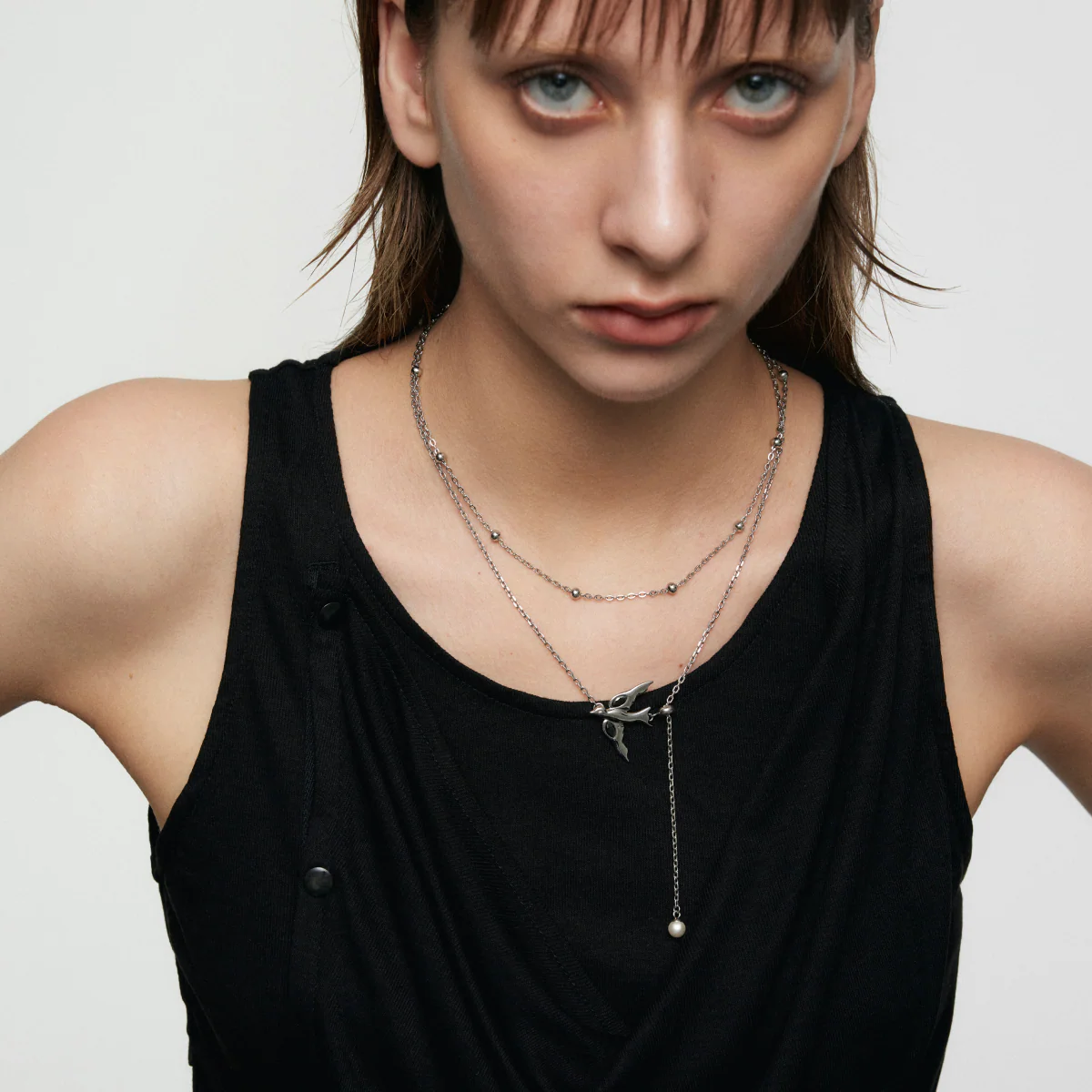 Double-Layer Peace Dove Necklace - Image 3