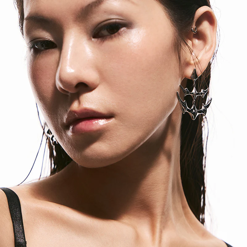 Double Manta Bone Drop Earrings - Image 5