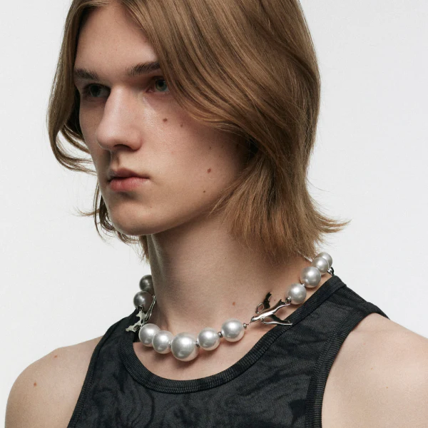 Double Peace Dove Pearl Necklace - Image 3