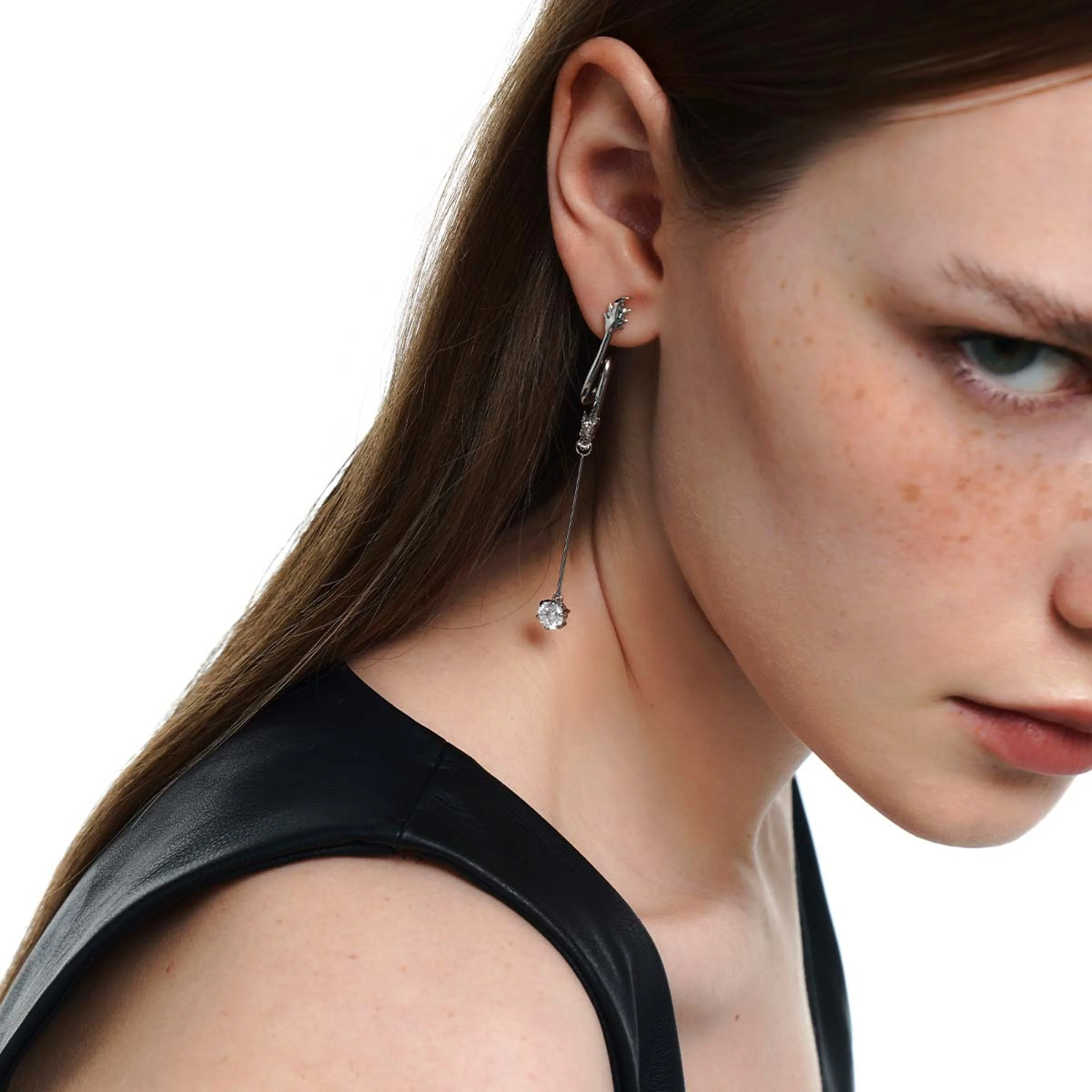 Dragon Pearl Pendant Earrings - Image 6