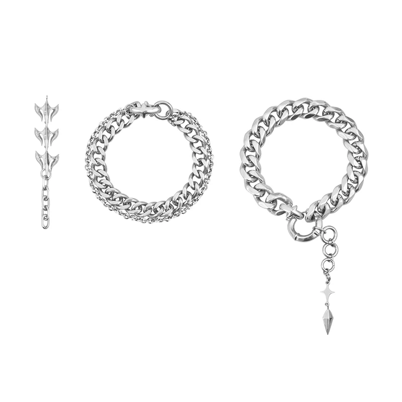 EDEN Three-dimensional Snake Bone Decorative Detachable Necklace/Bracelet/Earrings - Image 3