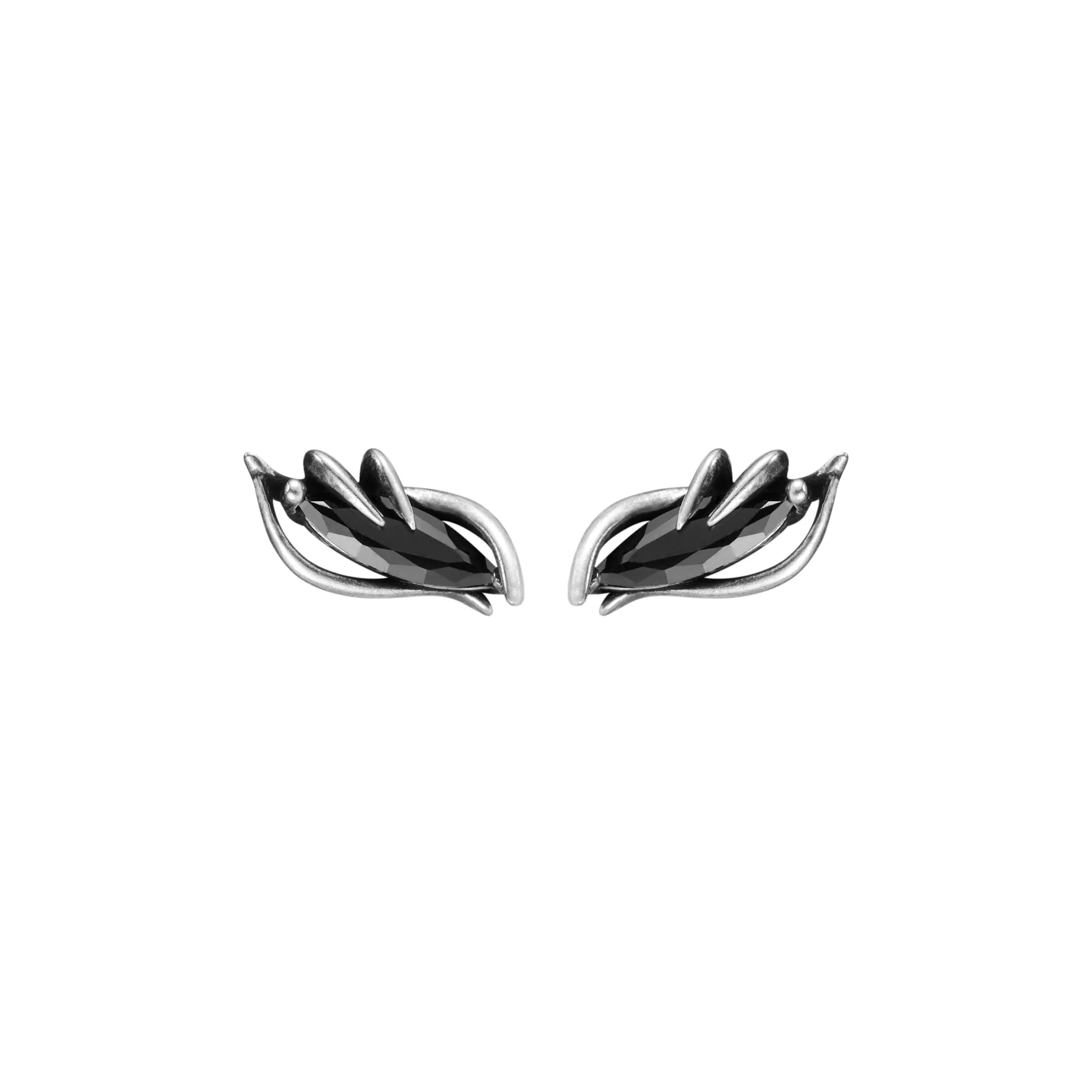 Fox Black Stud Earring