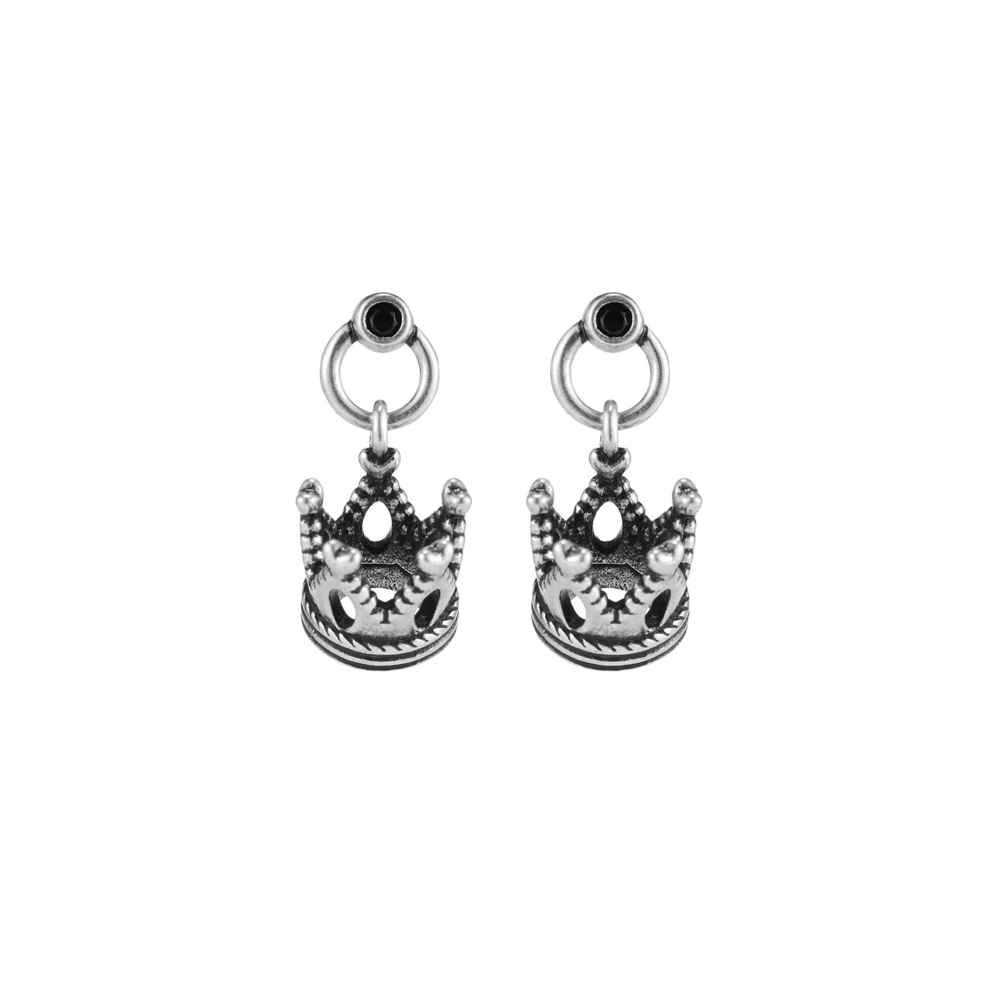 Fox Crown Drop Earring