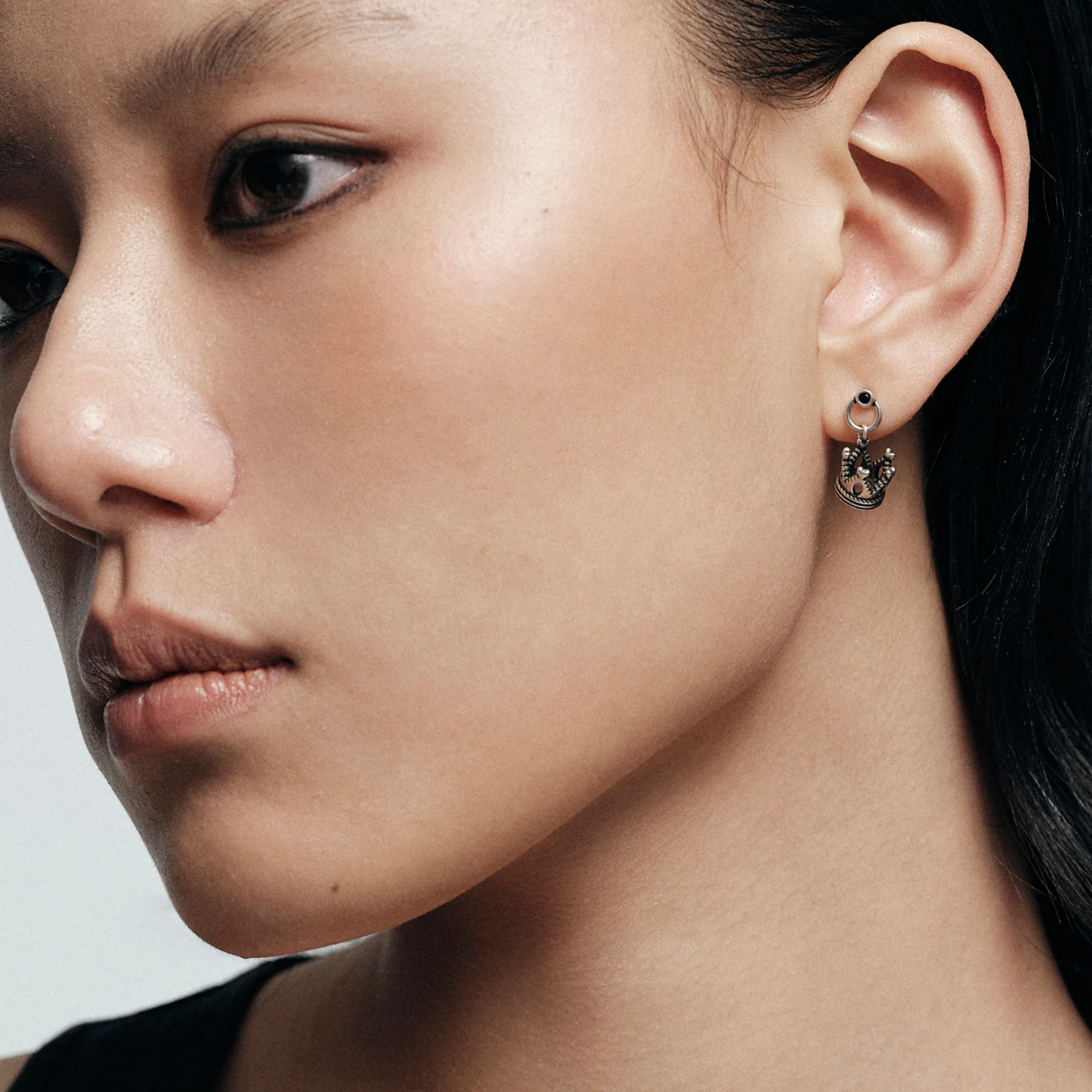 Fox Crown Drop Earring - Image 2