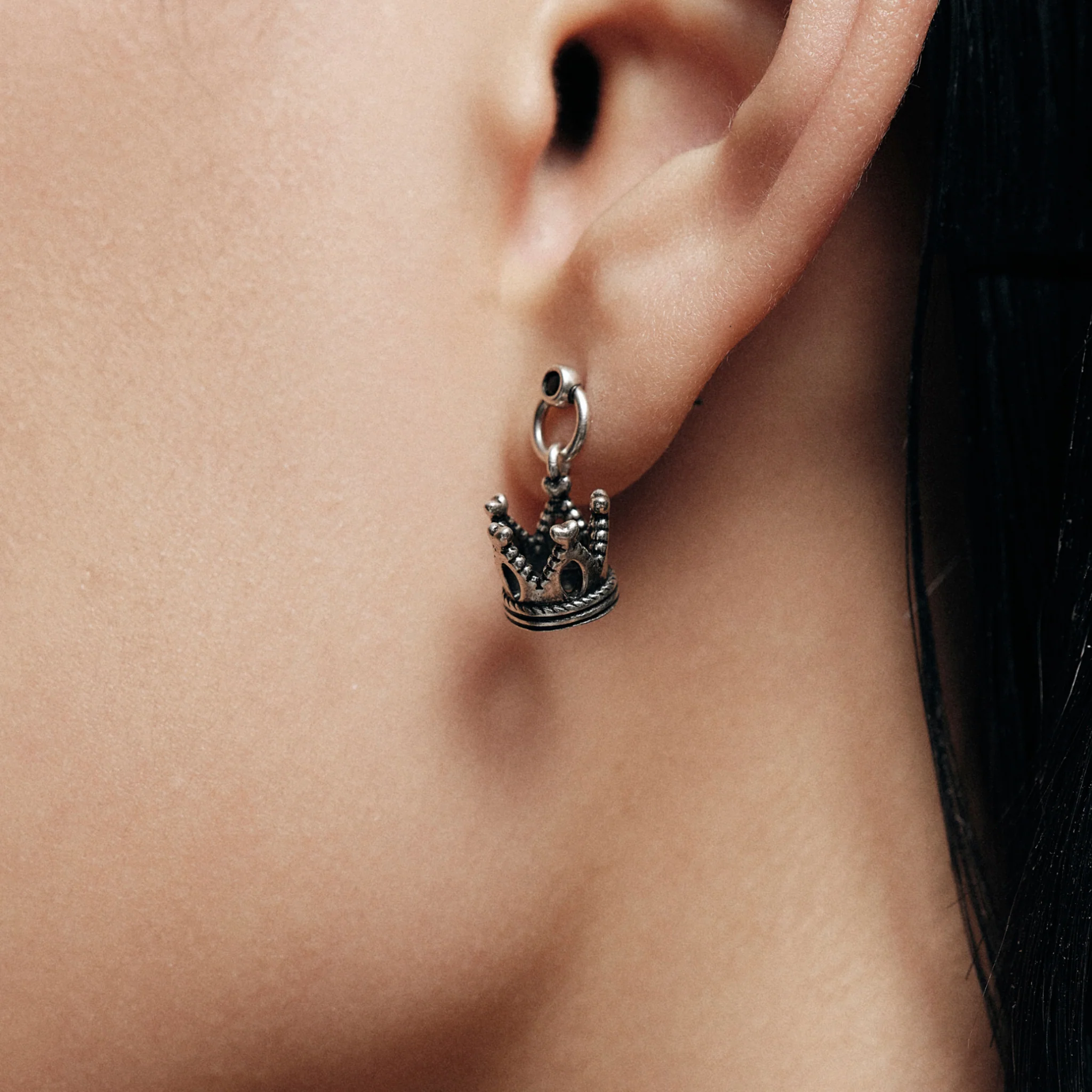 Fox Crown Drop Earring - Image 6
