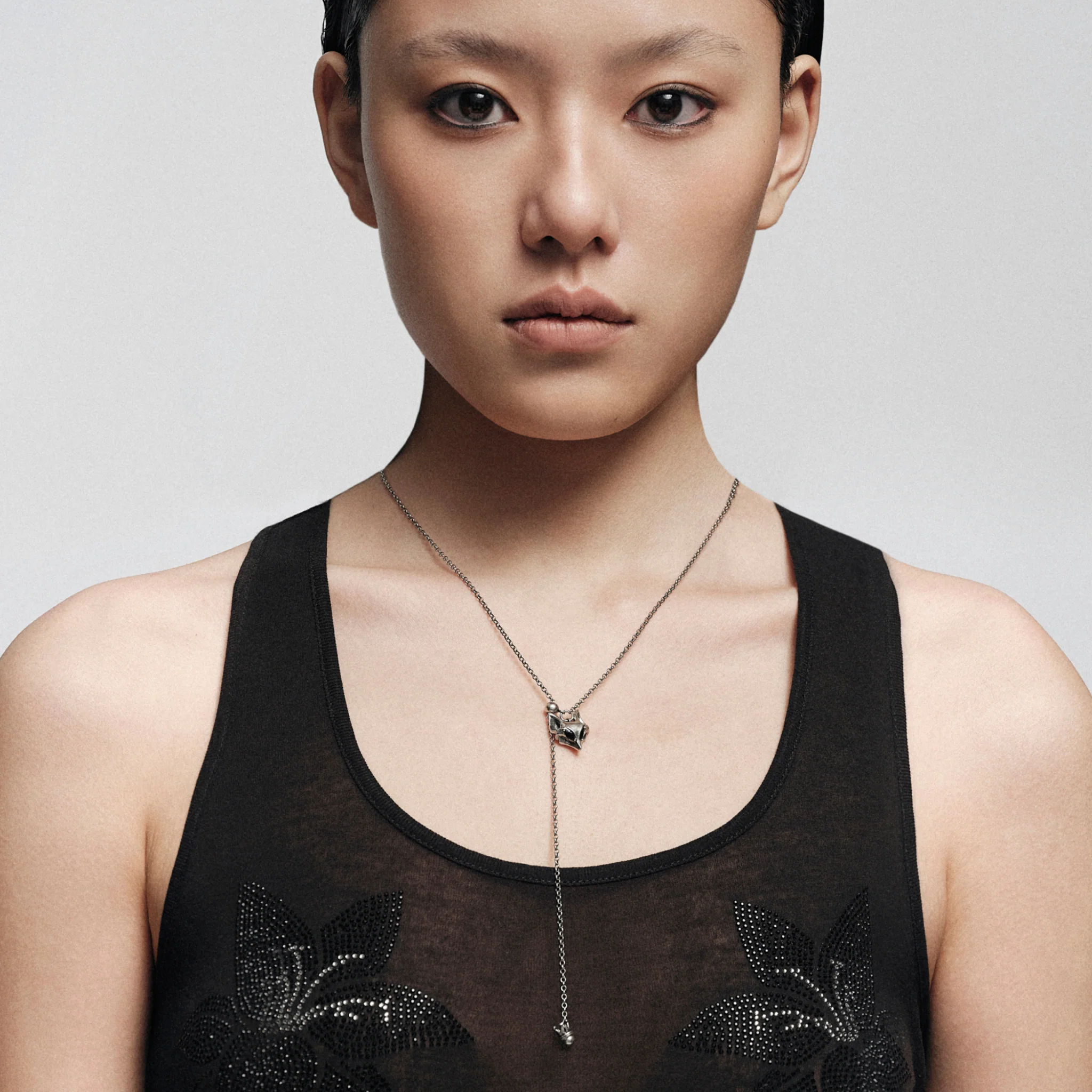Fox Mask Adjustable Y Necklace - Image 2