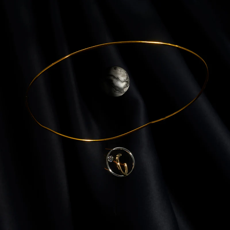 Georgium Sidus Bicolor Orbit Stud Earrings - Image 4