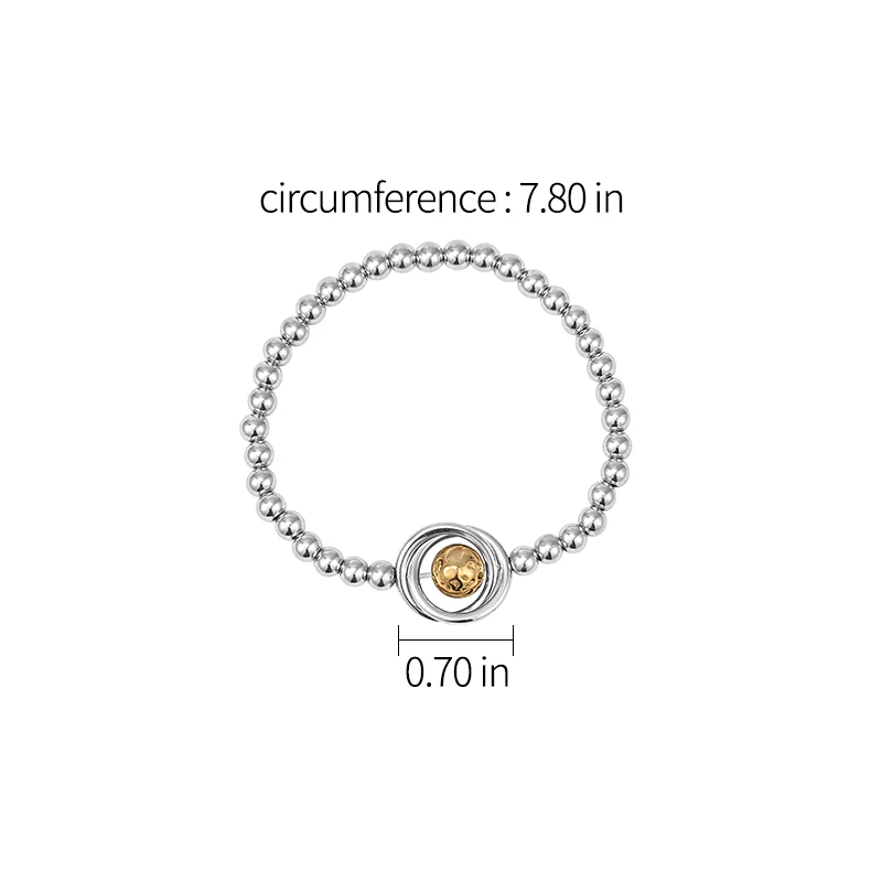 Georgium Sidus Bicolor Planet Shape Bracelet - Image 4