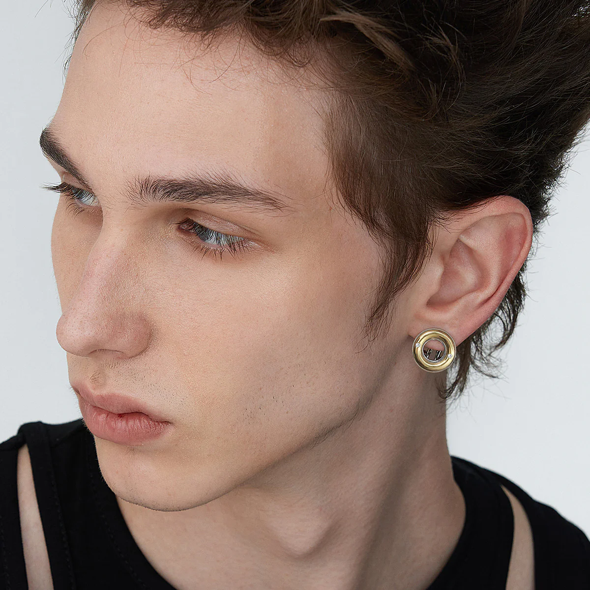 Gold and Silver Color Matching Whistle Candy Ear Clip - Image 5