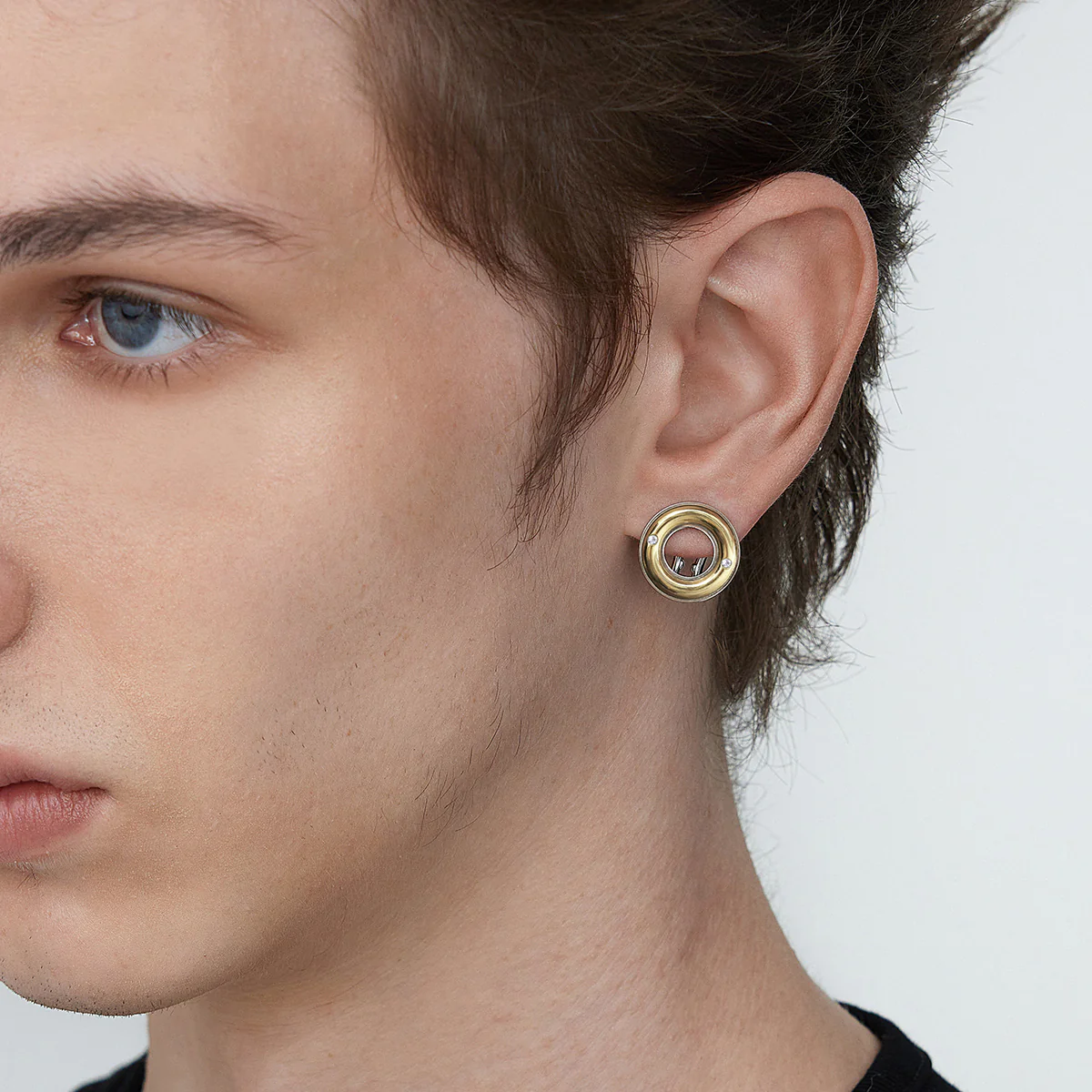 Gold and Silver Color Matching Whistle Candy Ear Clip - Image 6