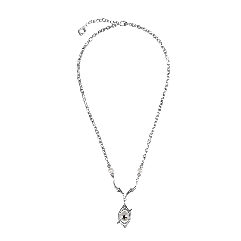 Gradient Eye Pearl Necklace - Image 2
