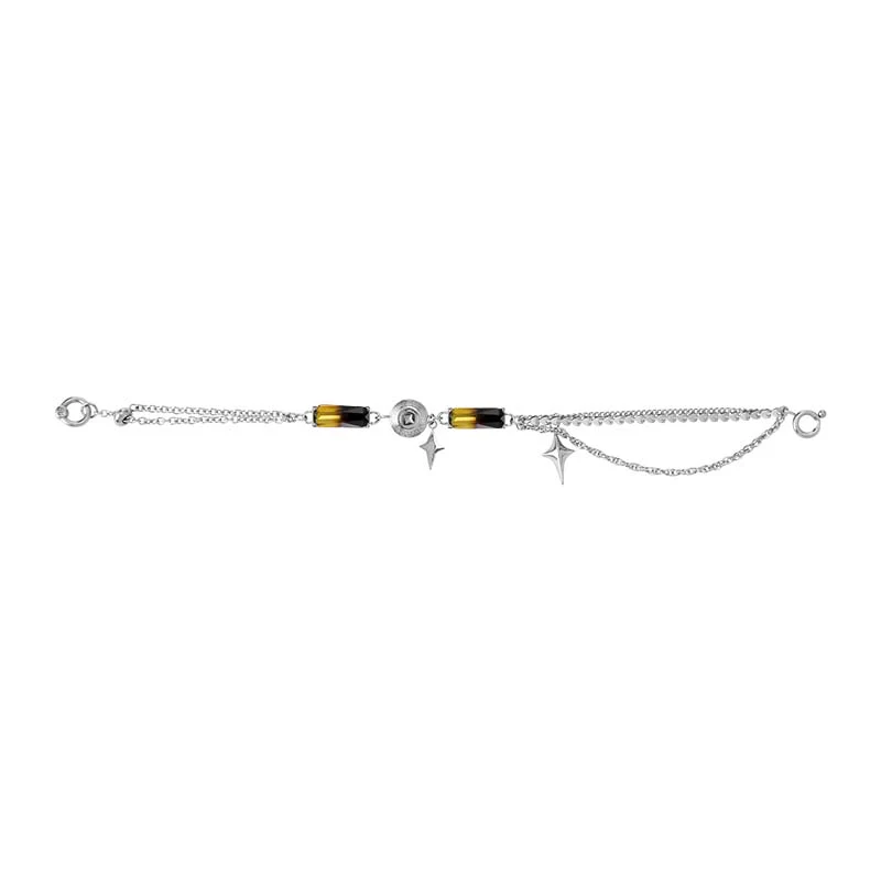 Gradient Tourmaline Bone Record Bracelet - Image 2