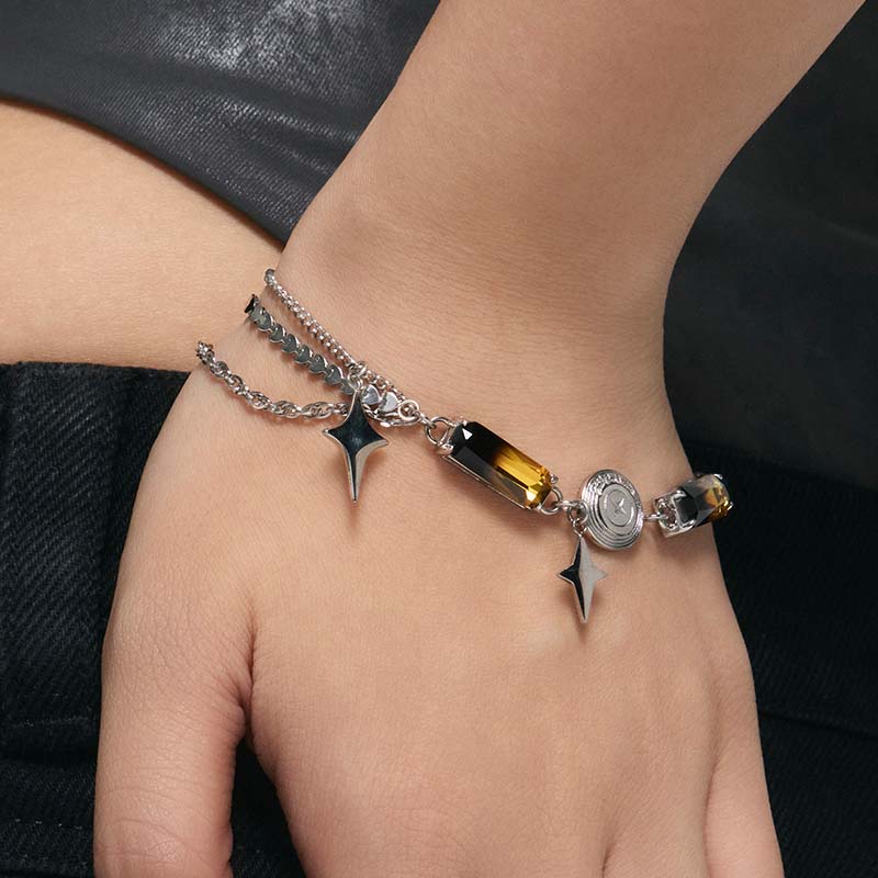 Gradient Tourmaline Bone Record Bracelet - Image 5