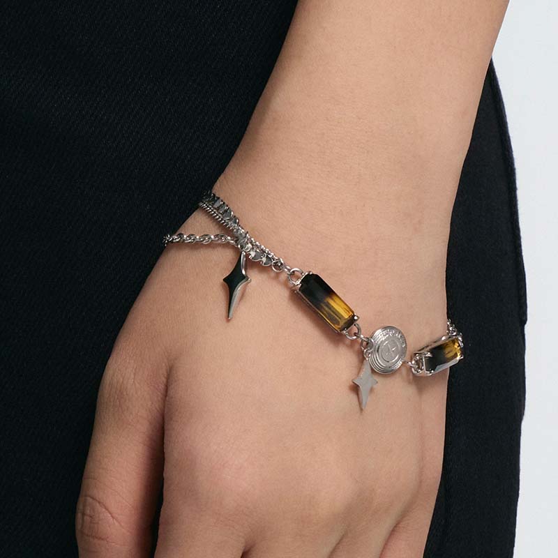 Gradient Tourmaline Bone Record Bracelet - Image 6