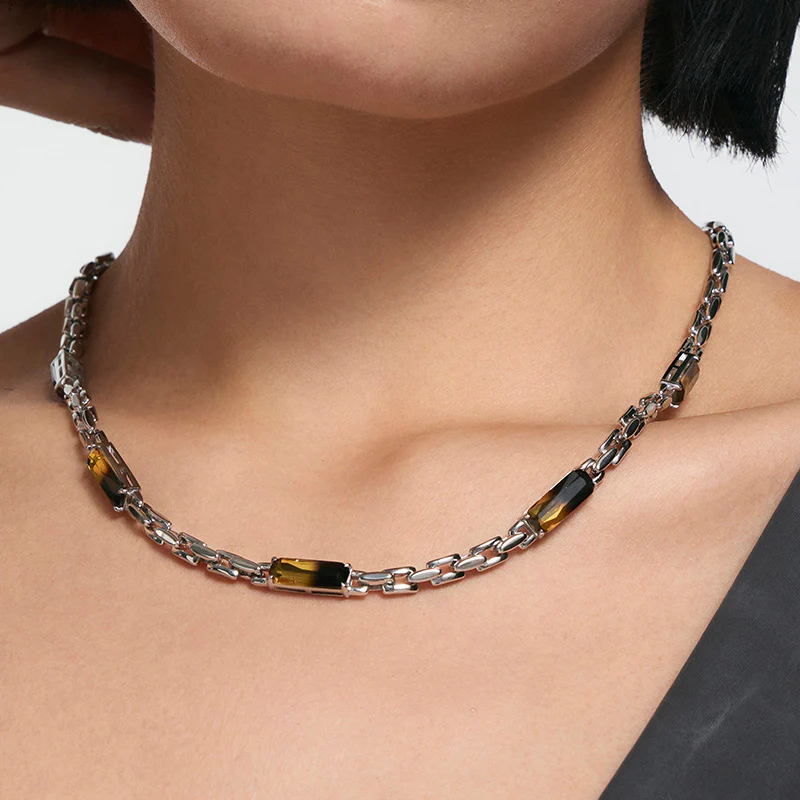 Gradient Tourmaline Handmade Necklace - Image 3