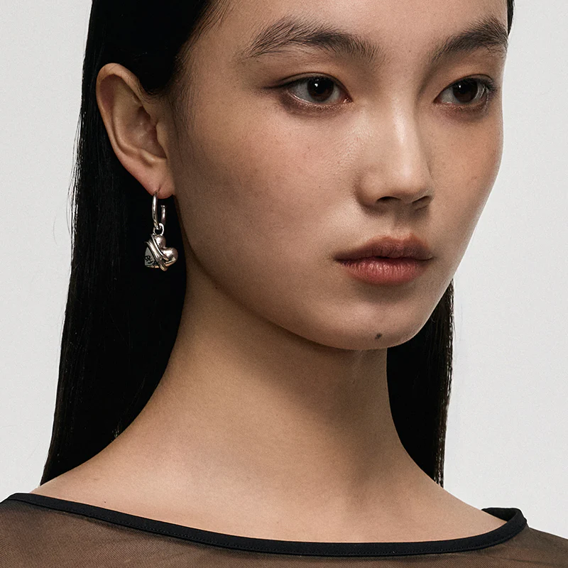 Graffiti Heart Earrings - Image 6