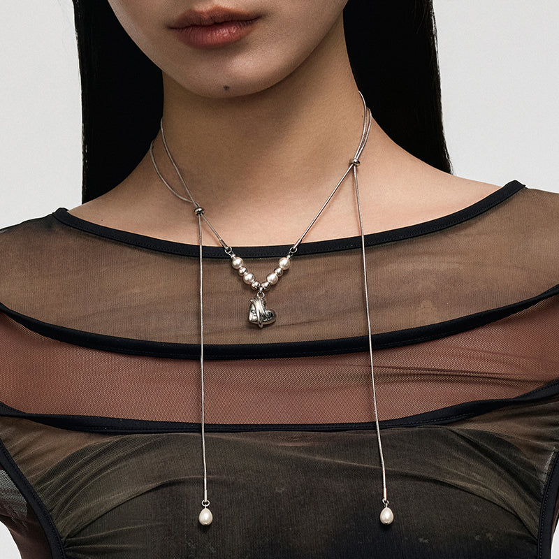 Graffiti Heart Pull-Out Necklace - Image 5