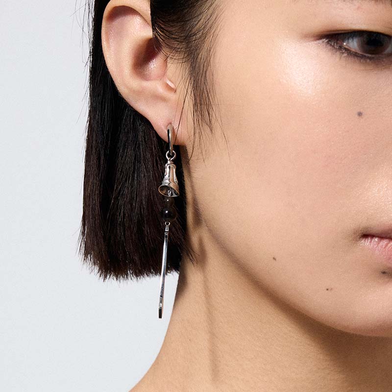 Guardian Bell Long Stud Earrings - Image 6