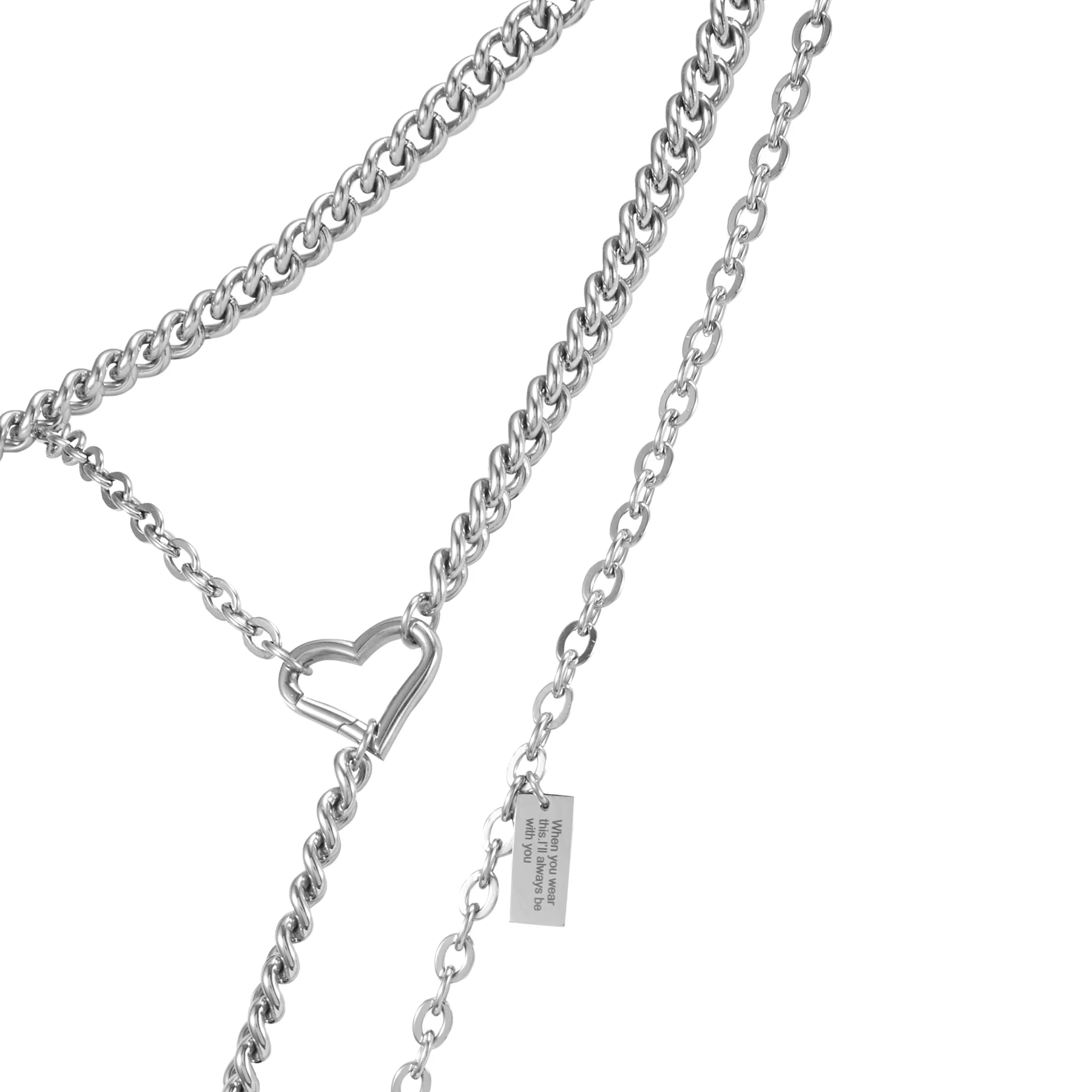 Heart and Sun Buckle Leather Metal Spliced Body Chain - Image 4
