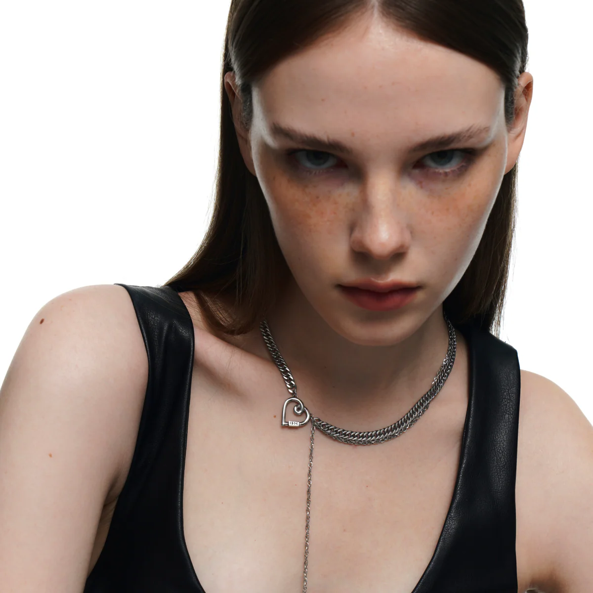Heart Line Chain Necklace - Image 6