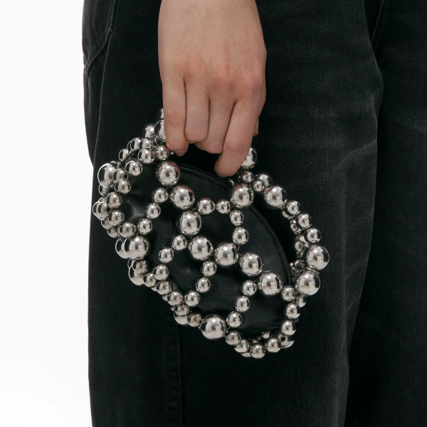 Heart Steel Ball Beaded Mini Bag - Image 5
